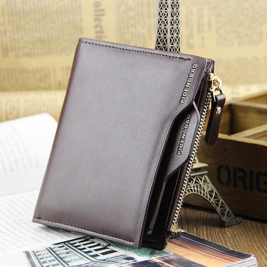 Billetera Vertical Compacta para Hombre - Cartera Minimalista con Compartimentos para Documentos - Image 3