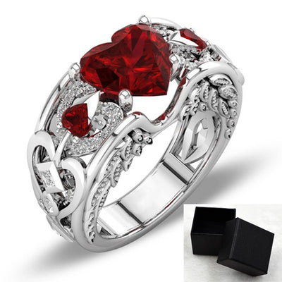 Anillo de Compromiso Corazón Ruby Princesa - Image 10