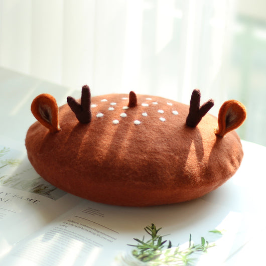 Boina con Orejas de Ciervo Sika - Gorro Adorable con Astas