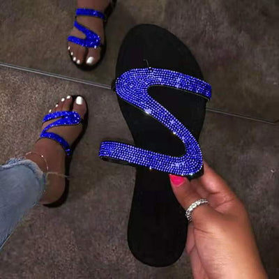 Sandalias Planas de Diamantes - Comodidad y Elegancia - Image 4