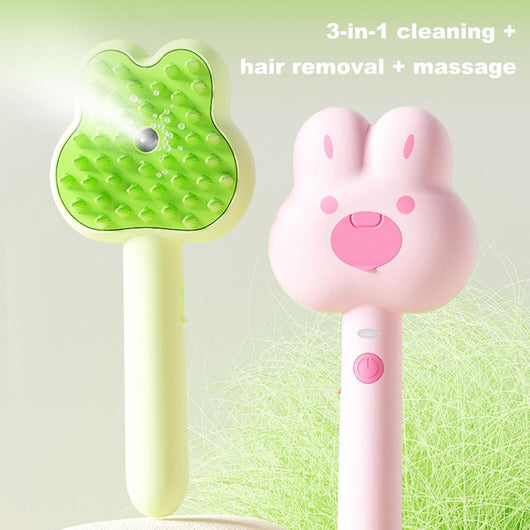 Cepillo de Vapor Autolimpiable para Gatos - Peine Deshedding Recargable con Masaje - Image 29