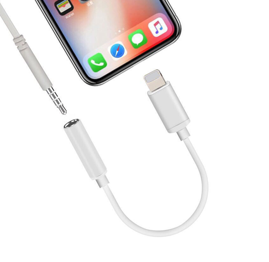 Adaptador de Audio 2 en 1 Lightning a 3.5mm para iPhone