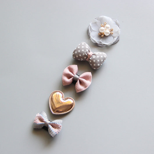 Set de 5 Diademas Princesa para Bebé con Horquillas Decorativas - Image 36