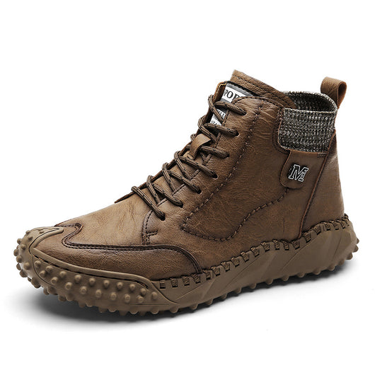 Botas Casuales de Cuero con Plataforma y Caña Alta - Image 4