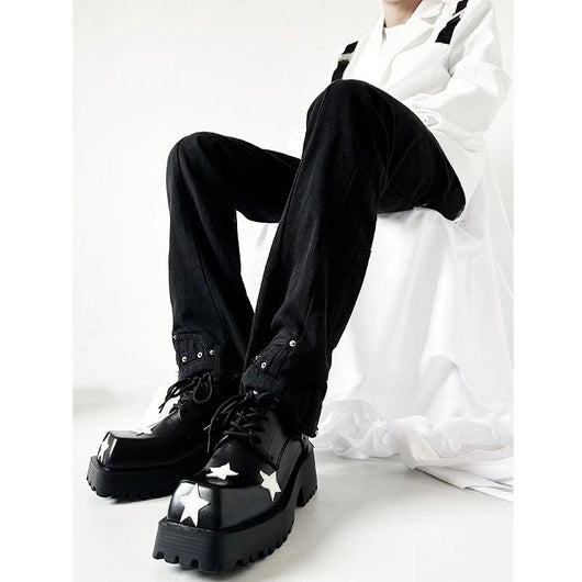 Zapatos de Plataforma con Altura Integrada - Diseño Cuadrado Versátil - Image 4