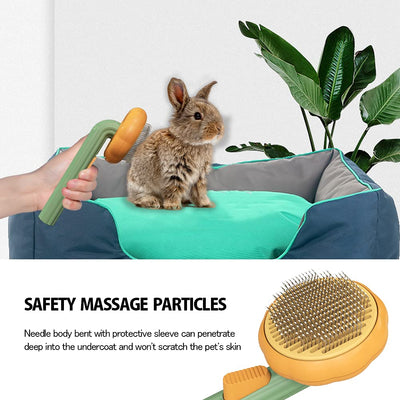 Cepillo de Aseo Calabaza para Mascotas - Deslanador Automático para Perros y Gatos - Image 6