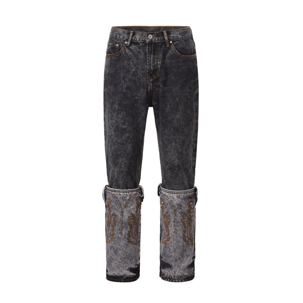 Pantalones Rectos de Diseño Exclusivo Chao Pai Jie Tou