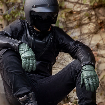 Guantes de Motocicleta y Ciclismo en Cuero de Cabra con Pantalla Táctil - Todas las Estaciones - Image 12