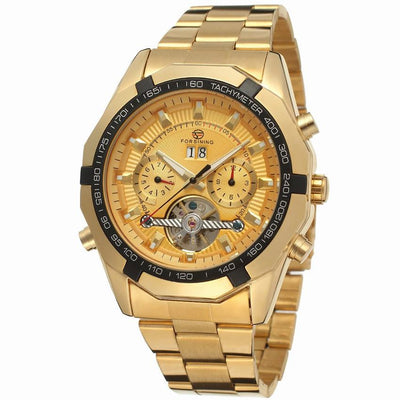 Reloj Mecánico Automático Tourbillon Acero Inoxidable Fondo Transparente Sumergible - Image 4