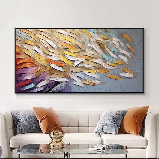 Cuadro Abstracto Moderno Óleo sobre Lienzo - Arte Contemporáneo sin Marco - Image 3