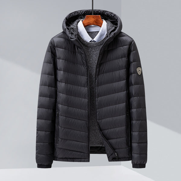 Chaqueta de Plumas para Hombre, Corte Slim Estilo Coreano - Image 5
