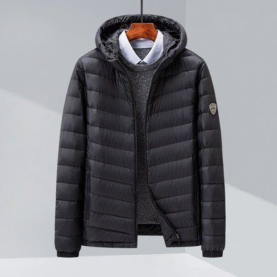 Chaqueta de Plumas para Hombre, Corte Slim Estilo Coreano - Image 5