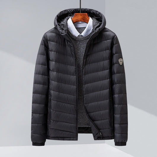 Chaqueta de Plumas para Hombre, Corte Slim Estilo Coreano - Image 5