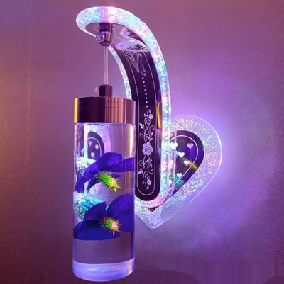 Lámpara de Pared Colgante de Cristal Acrílico Ovalado con Luz Cálida para Hoteles y Dormitorios - Image 10
