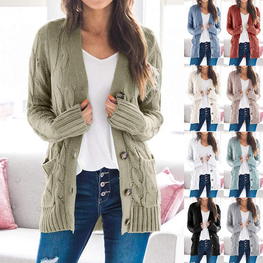 Blazer de Lana Manga Larga Abotonado