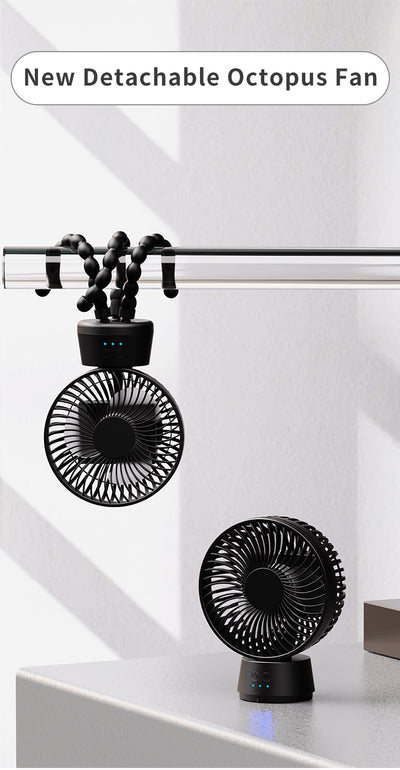 Ventilador Portátil Automático para Cochecito de Bebé con Luz LED - Image 12