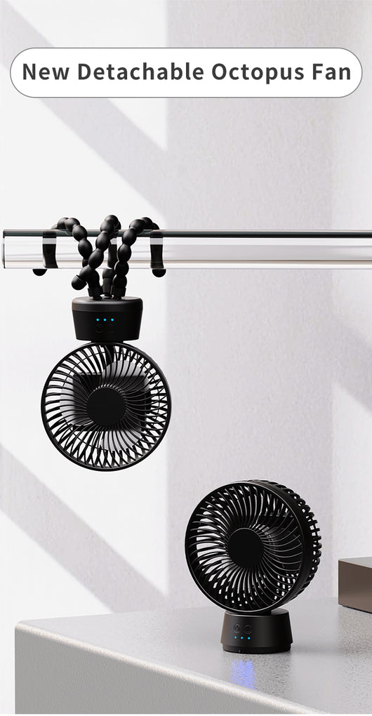 Ventilador Portátil Automático para Cochecito de Bebé con Luz LED - Image 12