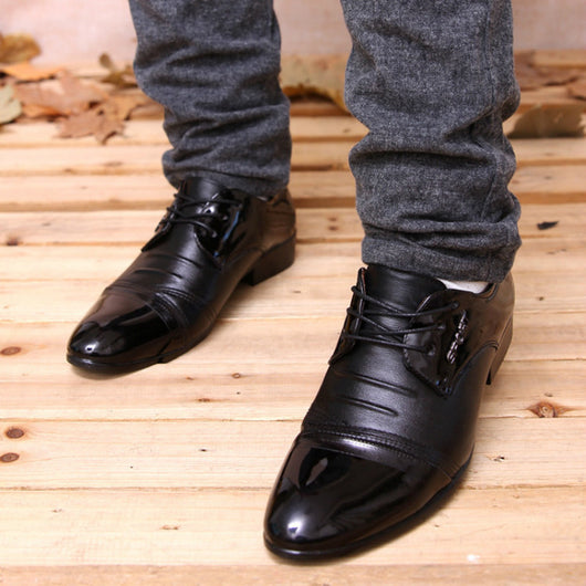 Zapatos de Cuero Puntiagudos Casuales para Hombre - Image 4