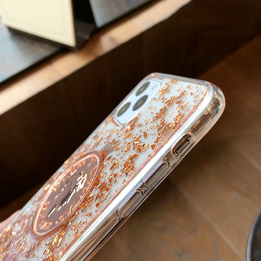 Funda para teléfono con lentejuelas doradas - Image 5