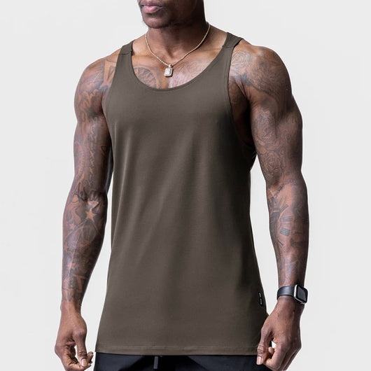 Chaleco Deportivo Talla Grande Estampado Cuello Redondo para Hombre