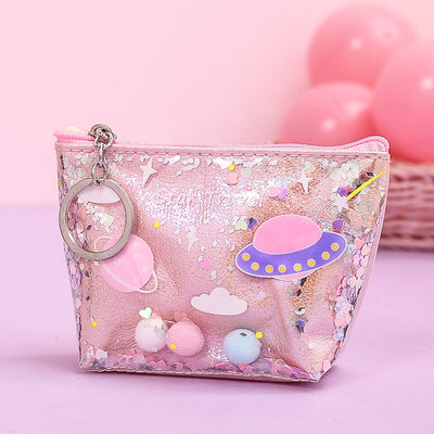 Bolsa de Maquillaje con Efecto Arenilla y Monedero Integrado - Image 9