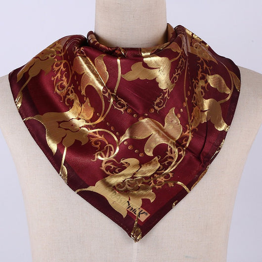 Pañuelo de Seda Estampado Jacquard para Mujer - Cobertura Elegante - Image 17