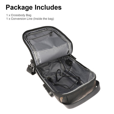Bolsa Crossbody Impermeable para Hombre con Protección Antirrobo y Puerto USB - Image 9