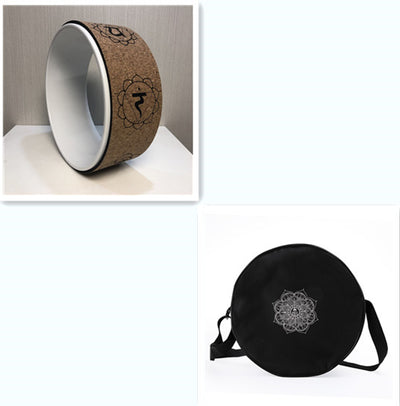 Rueda de Yoga en Corcho con Diseño de Veta de Madera - Image 7