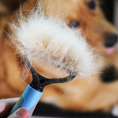 Peine Deshedding Doble Cara para Perros y Gatos - Rastrillo Desmantador Profesional - Image 10