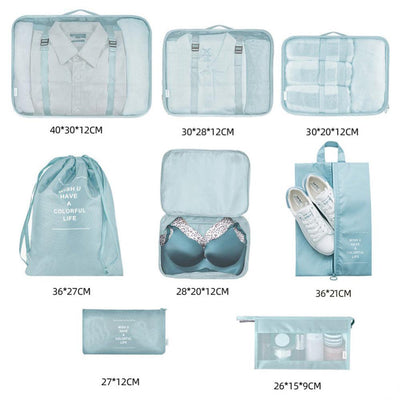 Set de 8 Organizadores de Viaje - Cubos Empacadores para Ropa, Zapatos y Accesorios - Image 16