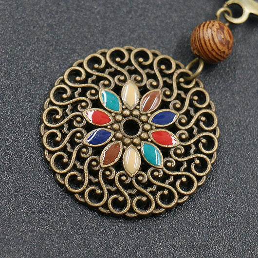 Aretes Hueco Vintage en Aleación Ligera
