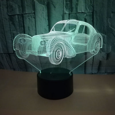 Luz Nocturna 3D USB para Auto - Diseño Clásico - Image 3