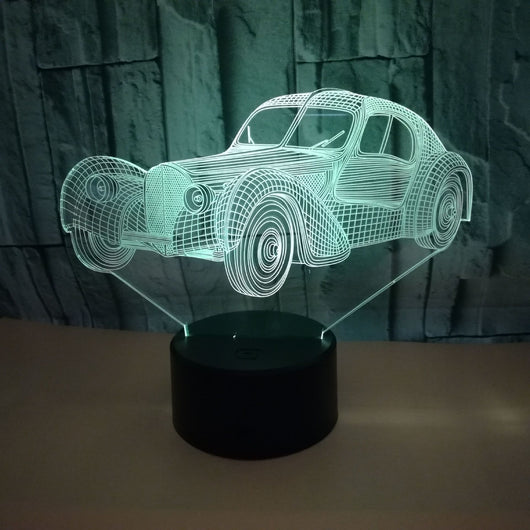Luz Nocturna 3D USB para Auto - Diseño Clásico - Image 3