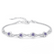 Pulsera de Plata con Flor de Durazno