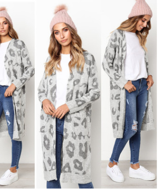 Cardigan de Leopardo para Otoño e Invierno - Suéter Tejido Elegante para Mujer - Image 22