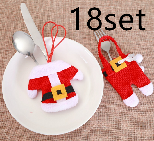Juego de 6 Soportes para Cubiertos Navideños - Decoración Festiva de Mesa - Image 7