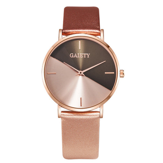 Reloj de Pulsera Bicolor para Mujer - Diseño Minimalista y Versátil - Image 2