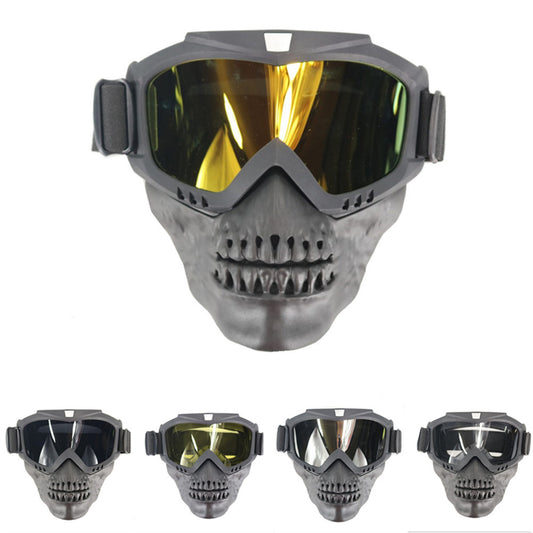 Máscara Táctica Protectora Integral Anti-Impacto con Diseño Calavera