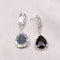 Crystal drop earrings Negro C