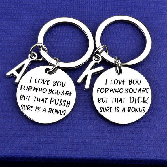 Llavero de Pareja 26 Letras - Regalo Perfecto para Navidad y San Valentín
