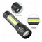 Linterna LED Zoom Extensible para Trabajo - Luz Profesional Ajustable