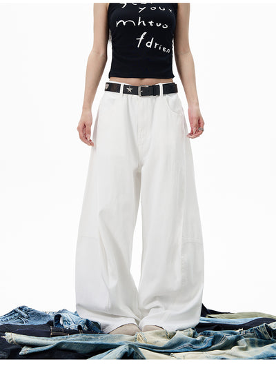 Pantalones Casuales de Verano Blancos Unisex Estilo Americano - Image 17