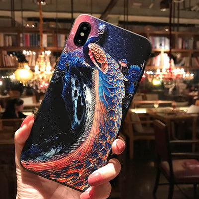 Funda para Apple con Relieve de Pavo Real - Image 12