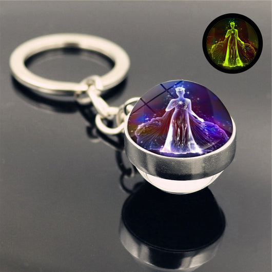 Llavero Luminoso de Cristal Doble Cara - Colgante Brillante - Image 15