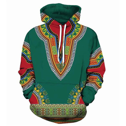 Sudaderas Hoodie Hombre Estampado 3D Diseño Africano Tradicional - Image 3