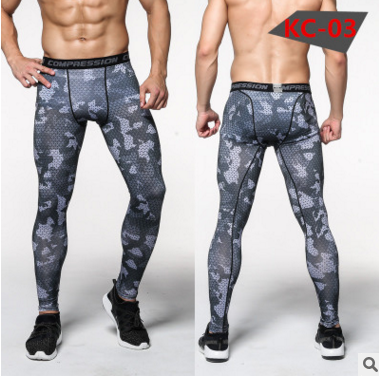 Pantalones de Compresión Camuflaje para Hombre - Leggings Deportivos Ajustados - Image 30