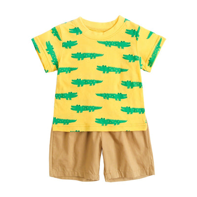 Traje de Verano para Niño con Diseño de Animales Cartoon - Image 5