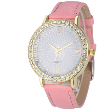 Reloj de Mujer Cara de Sol con Cuarzo y Detalles de Diamantes - Image 3