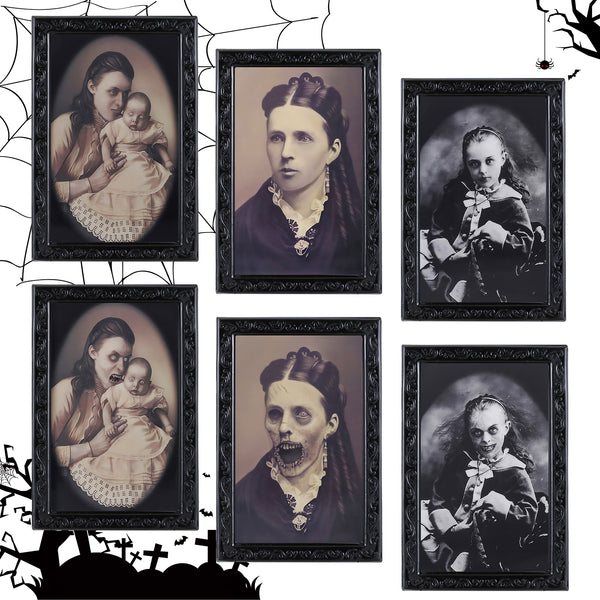 Marco de Cuadro Animado 3D con Rostro Cambiante para Decoración de Halloween - Image 14