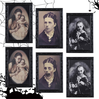 Marco de Cuadro Animado 3D con Rostro Cambiante para Decoración de Halloween - Image 14